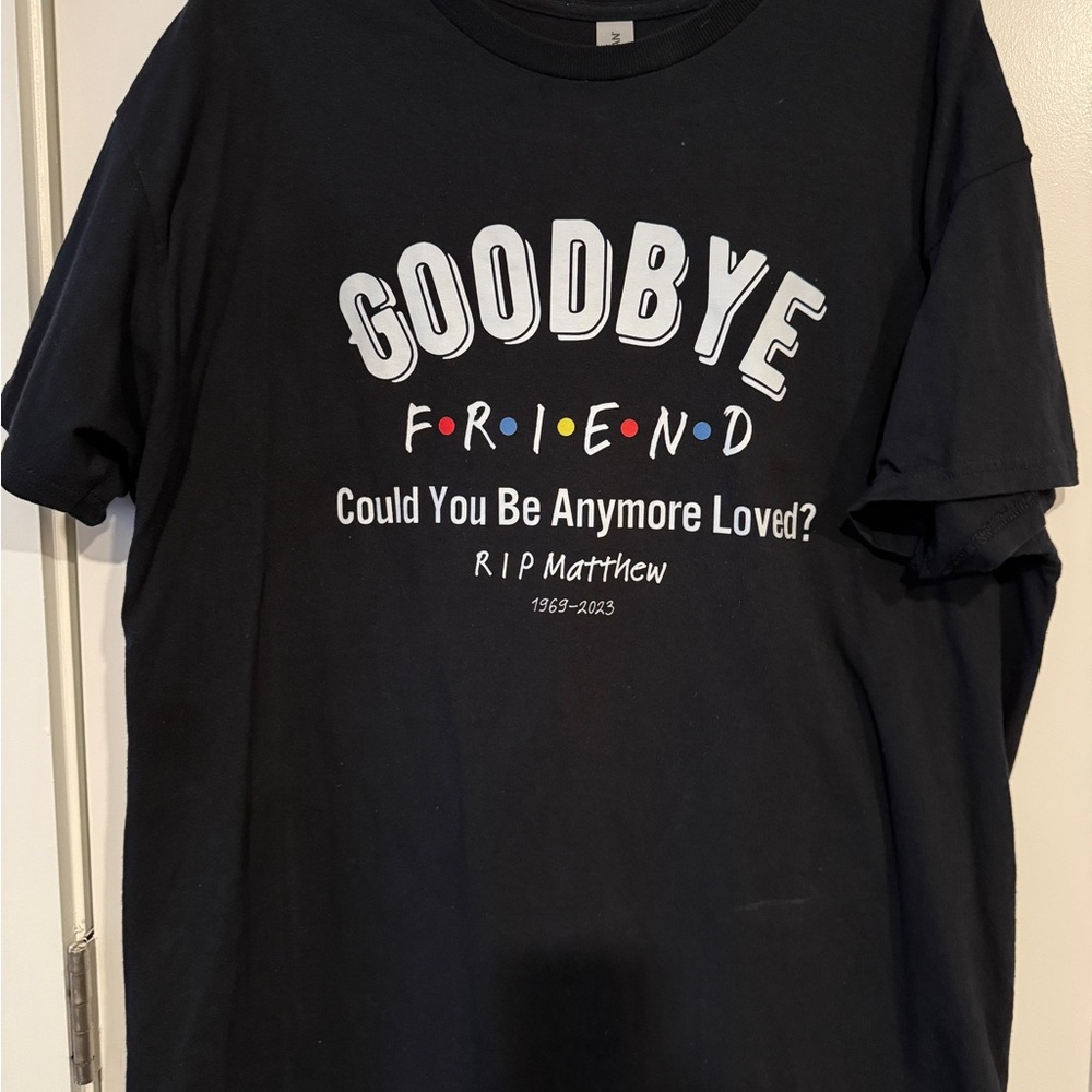 Friends and Matthew Perry goodbye shirt